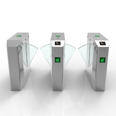 Entrada retractable del torniquete de la aleta de la anchura 550m m RFID del paso para el apartamento