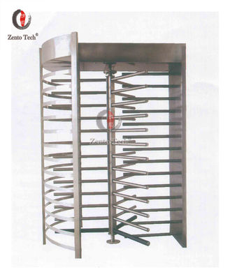 Puerta completa de plata de la barrera del torniquete de la puerta de seguridad de la altura del SUS 304