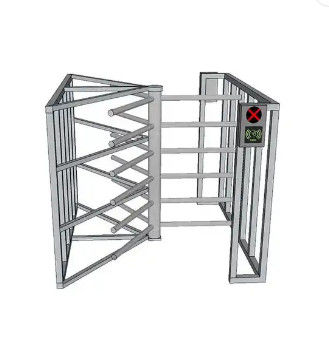 Control de acceso de la puerta del torniquete de la altura de la mitad de puerta doble para la escuela/el supermercado