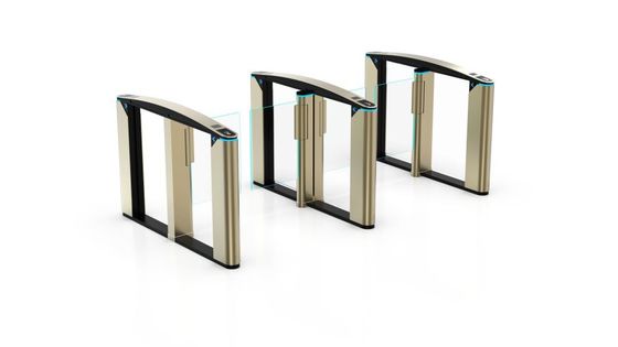Torniquetes de cristal de acrílico 1600R/Min de la puerta del carril de la velocidad del edificio de oficinas de la barrera