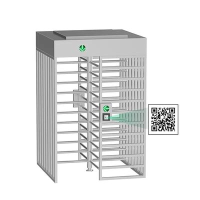 Puerta completa del torniquete de la altura del control de acceso RS485 con el lector del QR Code