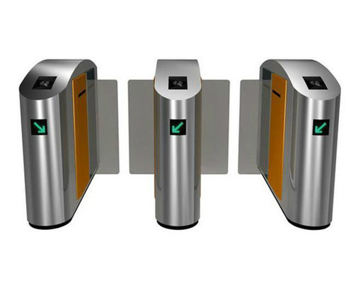Altura completa de cristal de acrílico que desliza la puerta 24VDC de la barrera del torniquete