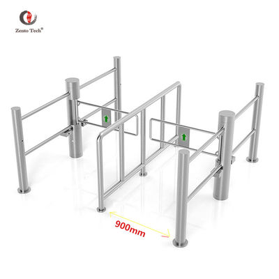 Oficina de reconocimiento facial Puerta giratoria oscilante 304 sistema de control de acceso de acero inoxidable