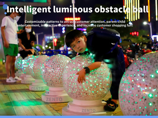 ZENTO China bloque solar luminoso de la carretera parada de automóviles LED anti-colisión de piedra de granito