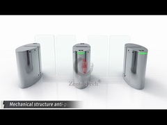 Seguridad del aeropuerto giradiscos deslizantes Lector de tarjetas de control de acceso electrónico Reconocimiento facial