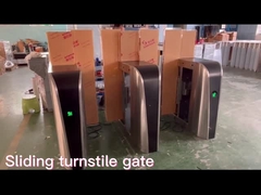 La puerta de desplazamiento automática de la barrera de la aleta del torniquete 316SS encanta bidireccional