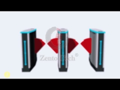 Barrera de seguridad aeroportuaria, porta giratoria, puerta oscilante, reconocimiento facial, código Qr de estacionamiento.