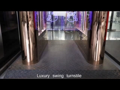 Anchura peatonal 550m m del paso de la puerta del torniquete del oscilación 304SS