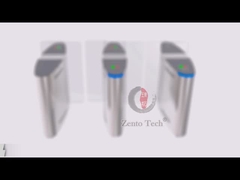 Anchura 550m m del paso del torniquete de la puerta de desplazamiento del reconocimiento de cara SS304