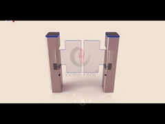 Turnostil de barrera de oscilación de acero inoxidable con RS485/TCP/IP